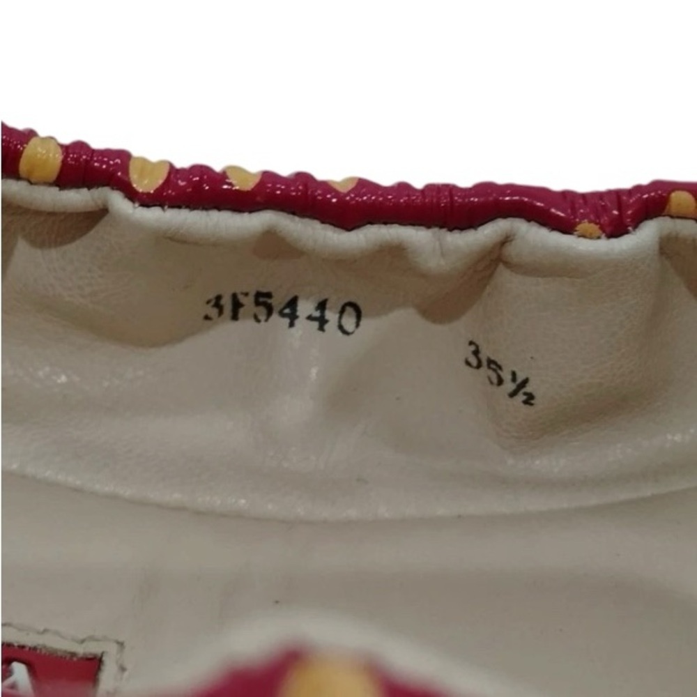 Prada Red Polka Dot Patent Ballet Flats with Bow IT35.5 - Picture 6 of 8